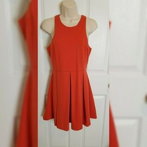 Cooperative Sally Sue Orange Ponte Knit Dress